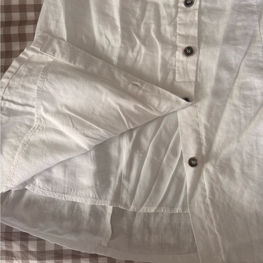 Forever 21 | 100% linen lined button up midi skirt - Picture 5 of 5